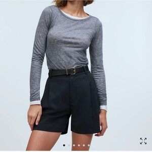 Madewell Harlow Short in Drapey Twill